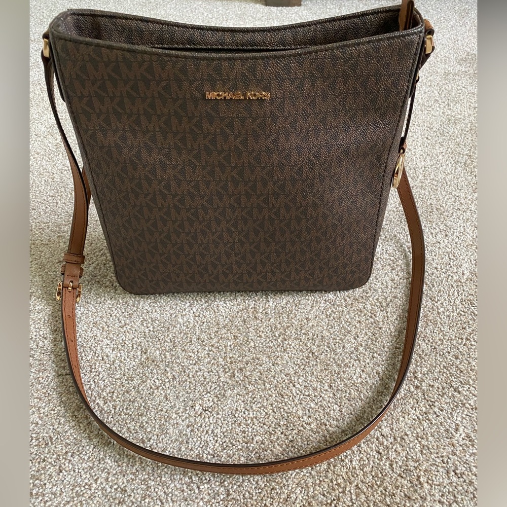 Brown / Tan Michael Kors Crossbody Purse